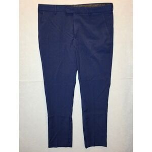 Vince Camuto Mens Navy Blue Dress Pants Flat Front 40x32 VS1322CAVE NEW